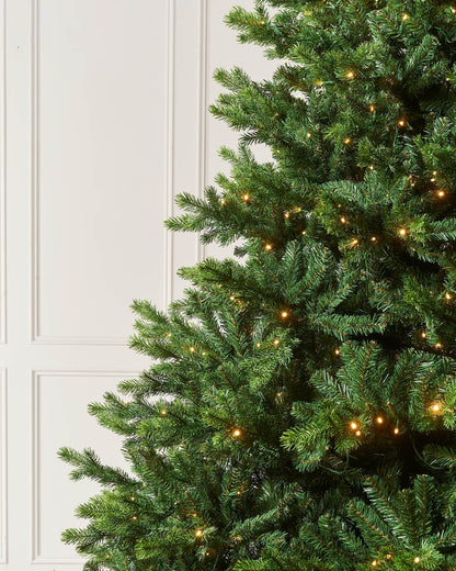 Pre-Lit Balsam Fir Christmas Tree, 9 ft