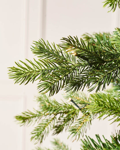 Pre-Lit Balsam Fir Christmas Tree, 9 ft
